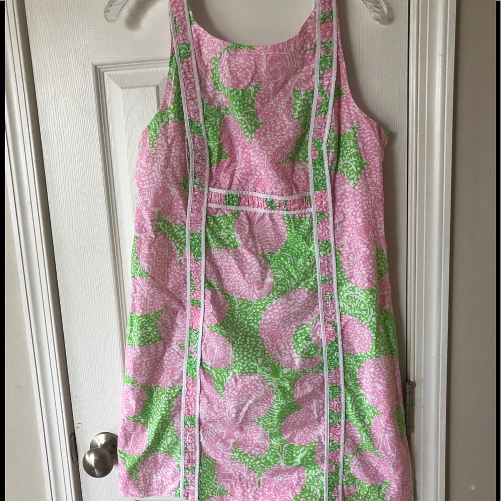 Lily Pulitzer dress pink and green size 12z